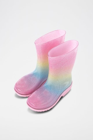 Bottes de pluie Rose et jaune