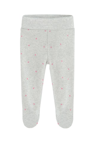 2 pantalons - Ecru et gris chiné