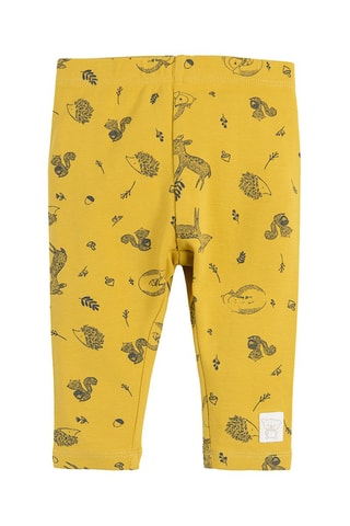 2 leggings Gris et jaune