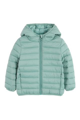 Doudoune à capuche - Turquoise