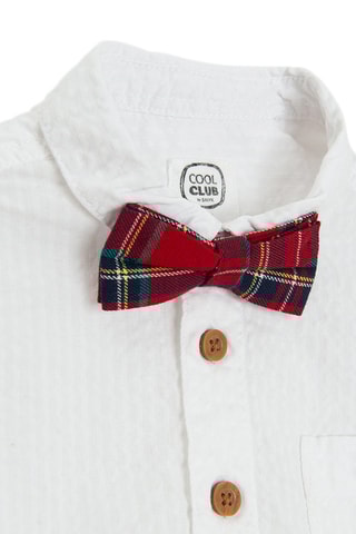 Body-chemise - Rouge et blanc