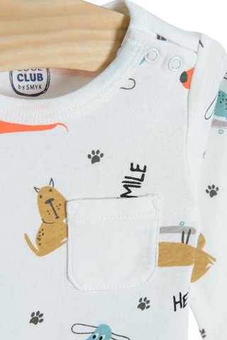 2 bodys - Blanc et gris clair