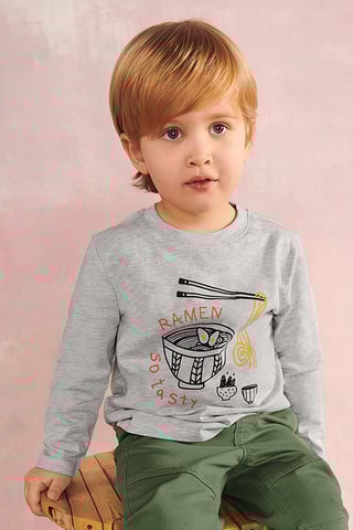 T-shirt - Gris chiné