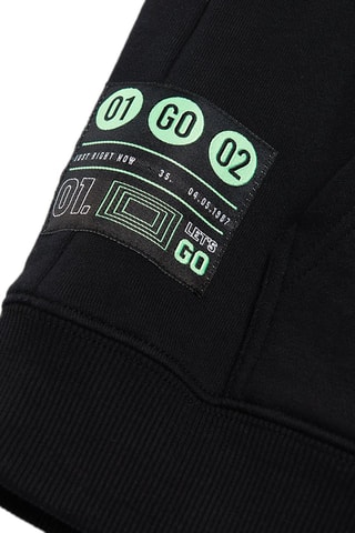 Sweat sans manches à capuche - Noir