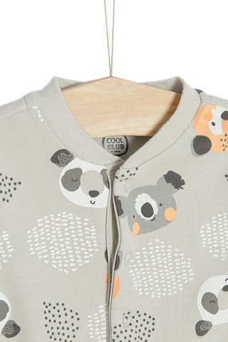 2 grenouillères - Turquoise et gris clair