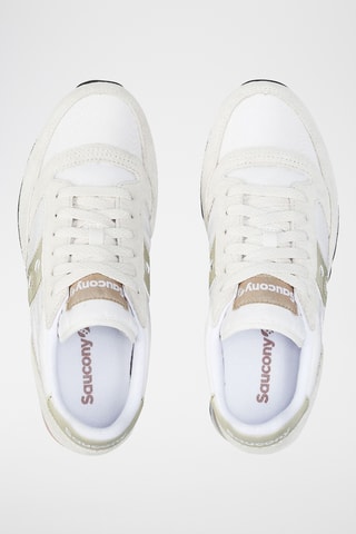 Baskets en cuir Jazz Triple - Gris clair et doré