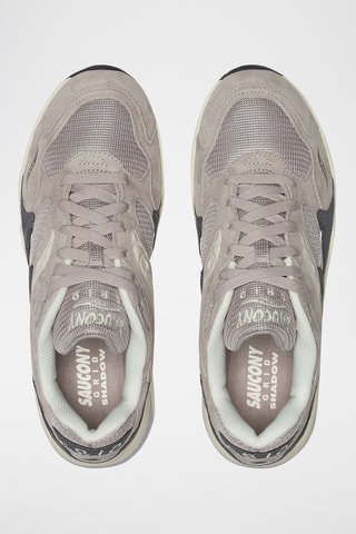 Baskets en nubuck Grid Shadow 2 - Gris et écru