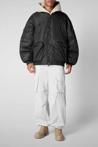 Gewatteerde Jas - Zwart