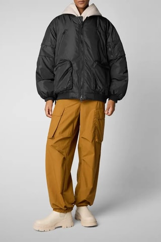 Gewatteerde Jas - Zwart