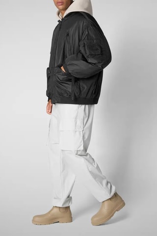 Gewatteerde Jas - Zwart