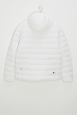 Gewatteerde jas met capuchon - Wit