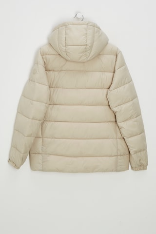 Gewatteerde jas met capuchon - Beige