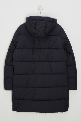 Gewatteerde jas met capuchon - Marineblauw