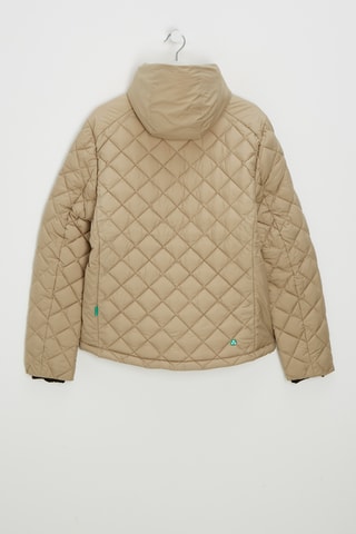 Gewatteerde jas met capuchon - Beige