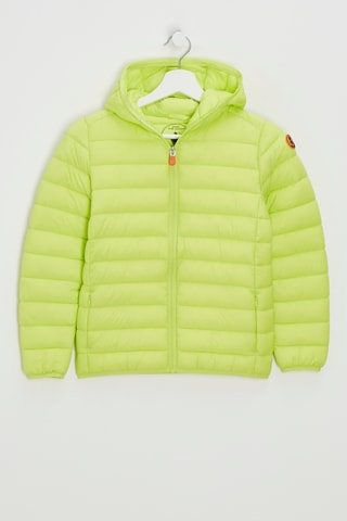Gewatteerde jas met capuchon - Lichtgroen