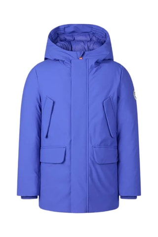 Jas met capuchon- Blauw