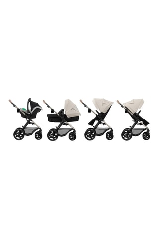 4-in-1 Kinderwagen + Accessoires Moov 2 EVA Wheels - Grijs