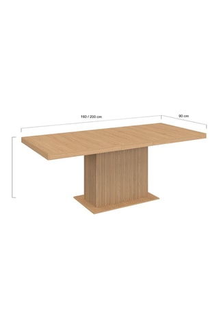 Table extensible Faustine - 160/200 x 75 x 90 cm