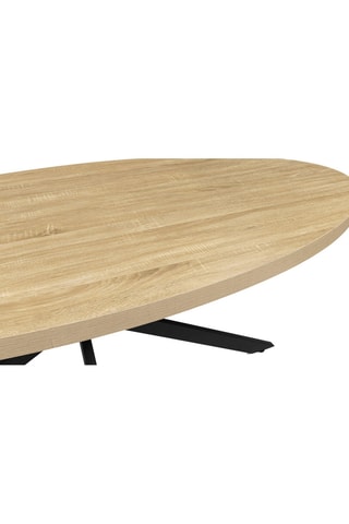 Table à manger Céleste - Imitation bois et noir