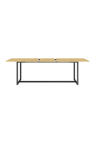 Table à manger extensible Memphis - Imitation bois et noir