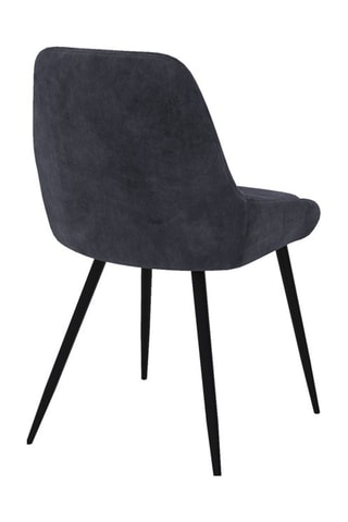 2 chaises Olivia - 47,5 x 79 x 54 cm - Revêtement en velours