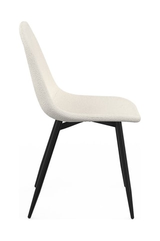 4 chaises Sofia - 43 x 86 x 54 cm - Revêtement tissu bouclette