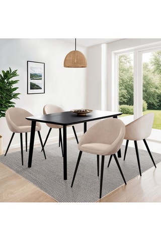 4 chaises Dory - 54 x 77 x 52 cm