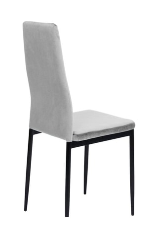 6 chaises Jade - 39 x 96 x 41,5 cm - Revêtement en velours