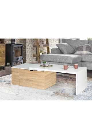Table basse rotative Lizzi - 146,5/100 x 48 x 40 cm