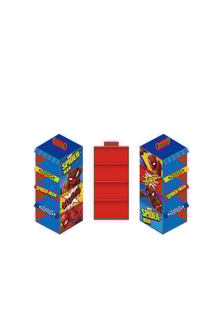 Colonne de rangement Spider-Man Avengers Marvel - Rouge et bleu