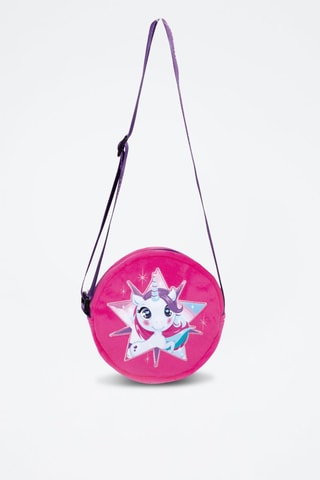 Sac bandoulière Licorne - Rose et violet