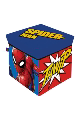 Pouf-coffre Spiderman Marvel - Rouge et bleu