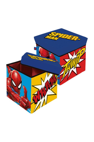 Pouf-coffre Spiderman Marvel - Rouge et bleu