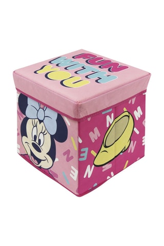 Pouf-coffre Minnie Disney - Rose