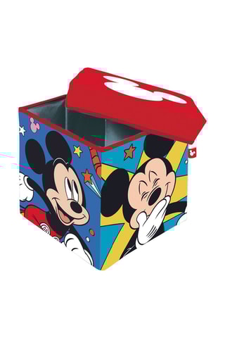 Pouf-coffre Mickey Disney - Rouge et bleu