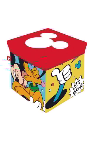 Pouf-coffre Mickey Disney - Rouge et bleu