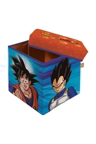 Pouf-coffre Son Goku et Vegeta Dragon Ball Super - 30 x 30 x 30 cm
