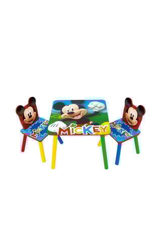 Table et 2 chaises Mickey Disney - Bleu et rouge