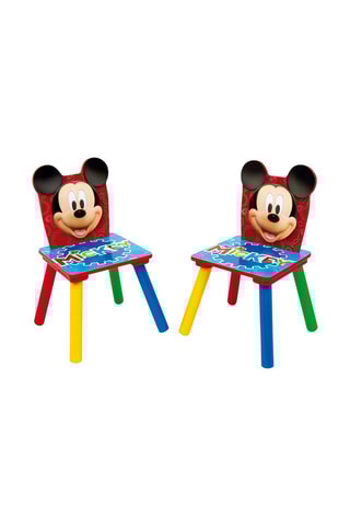 Table et 2 chaises Mickey Disney - Bleu et rouge