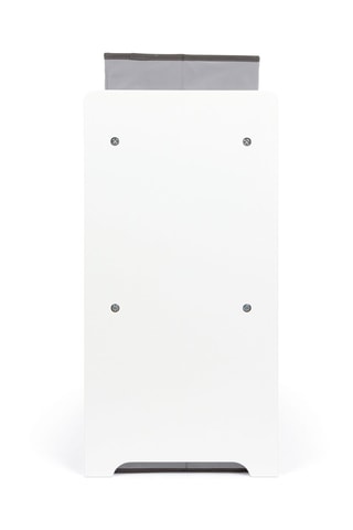 Meuble de rangement - Gris et blanc - 62 x 30 x 60 cm