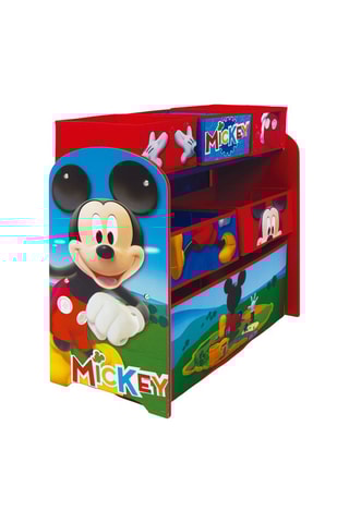 Meuble de rangement 6 cases Mickey Disney - Rouge et bleu - 62 x 60 x 30 cm
