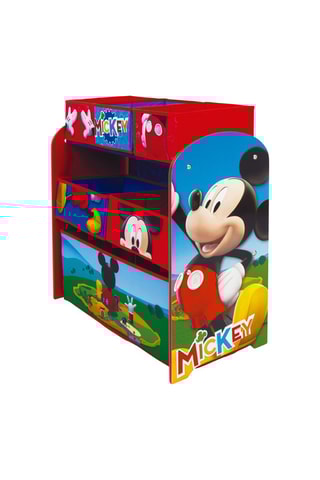 Meuble de rangement 6 cases Mickey Disney - Rouge et bleu - 62 x 60 x 30 cm