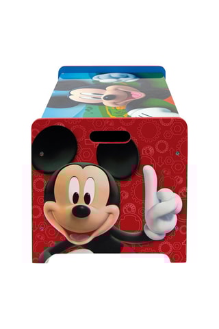 Banc-coffre à jouets Mickey Disney - Bleu et rouge
