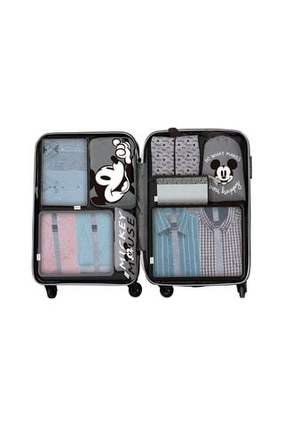 Kit de voyage Mickey Disney - 8 pièces - Gris et noir