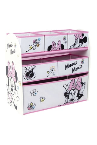 Boite de rangement en bois Minnie Disney - Blanc