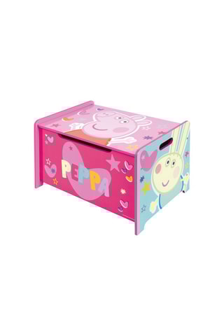 Coffre de rangement en bois Peppa Pig - Rose