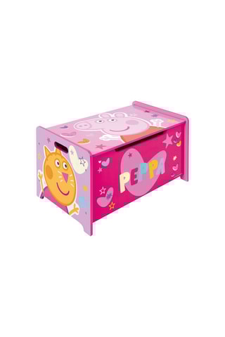 Coffre de rangement en bois Peppa Pig - Rose
