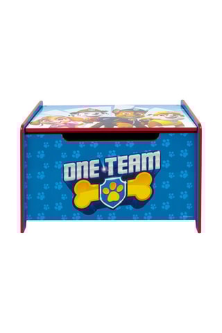 Boite de rangement en bois Pat' Patrouille - Rouge et bleu