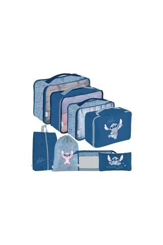 Kit de voyage Stitch et Angel Lilo et Stitch Disney - 8 pièces - Bleu