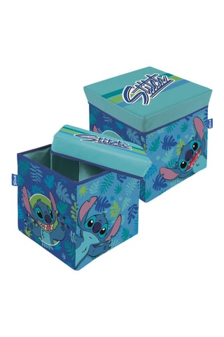 Coffre de rangement Lilo et Stitch Disney - Bleu - 30 x 30 x 30 cm